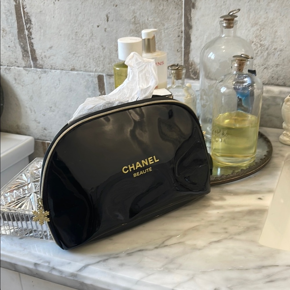 Chanel Black Cosmetic Bag